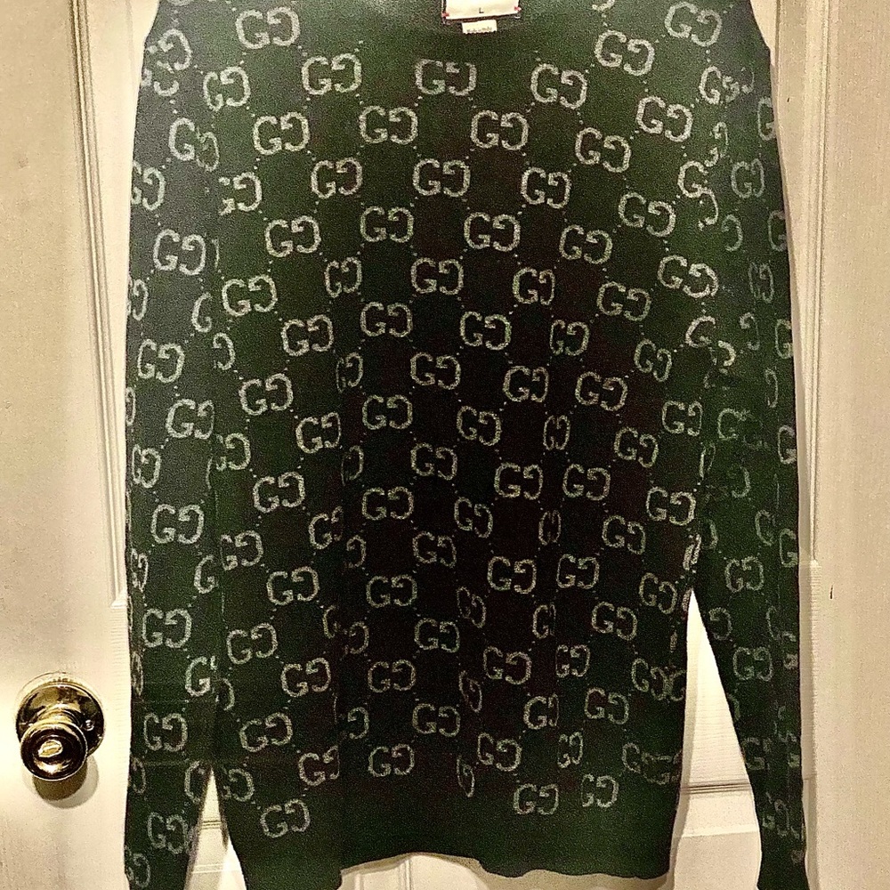 Gucci men black sweater
